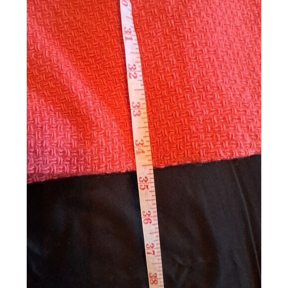 Marvin Richards Vintage Long Boucle Tweed Wool Car Coat Size M Pink Lined - Picture 11 of 15